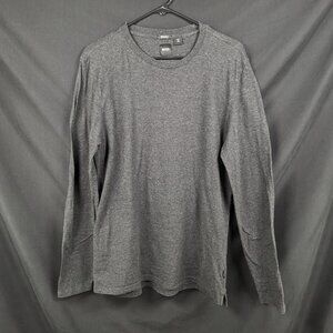 BOSS Hugo Boss Long Sleeve T-Shirt Men's Medium Merino Blend Gray Casual Wear